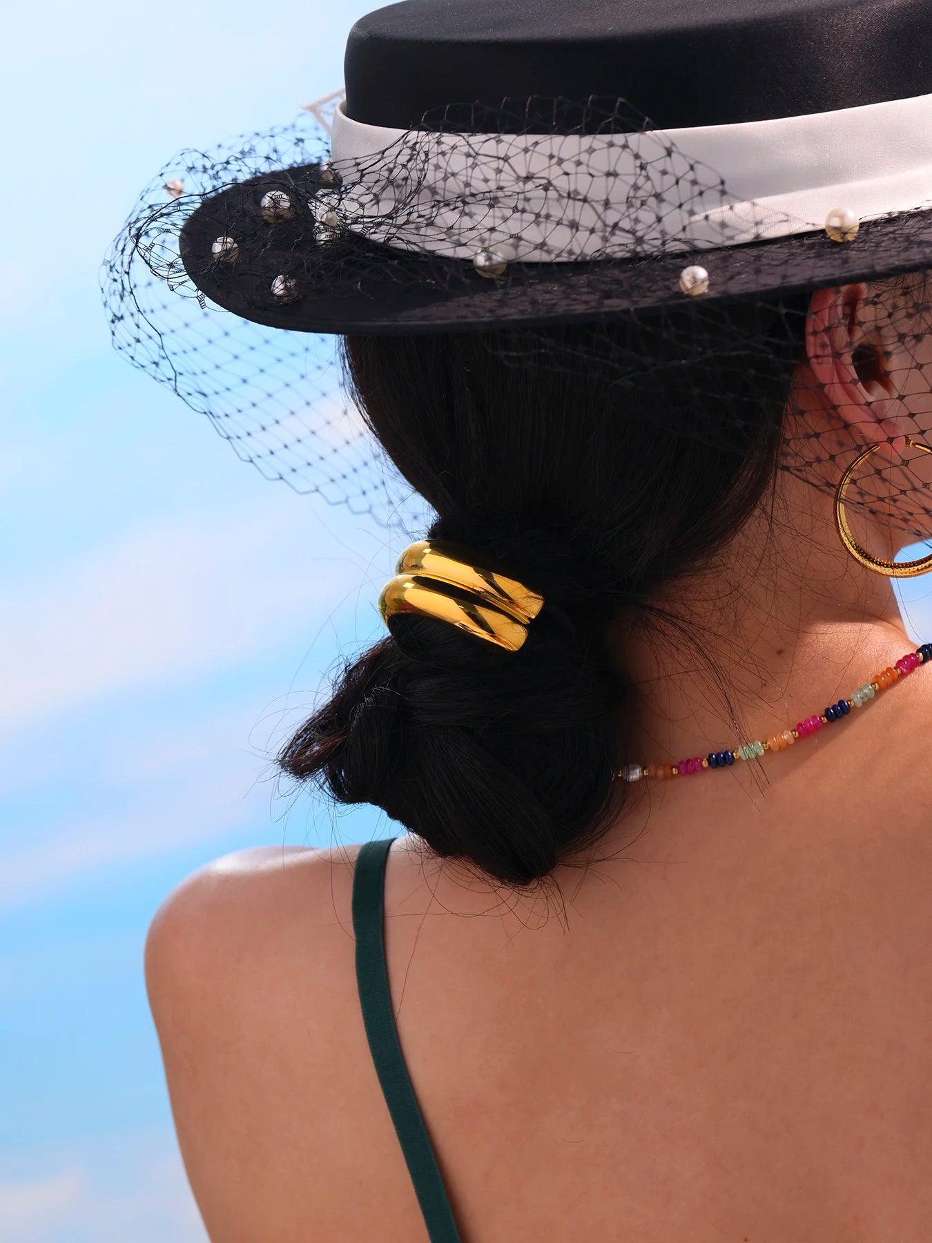 Schickes geometrisches Stirnband, Haarschmuck, Strickstil, Accessoires, Schmuck, elastisches Band, Pferdeschwanzhalter