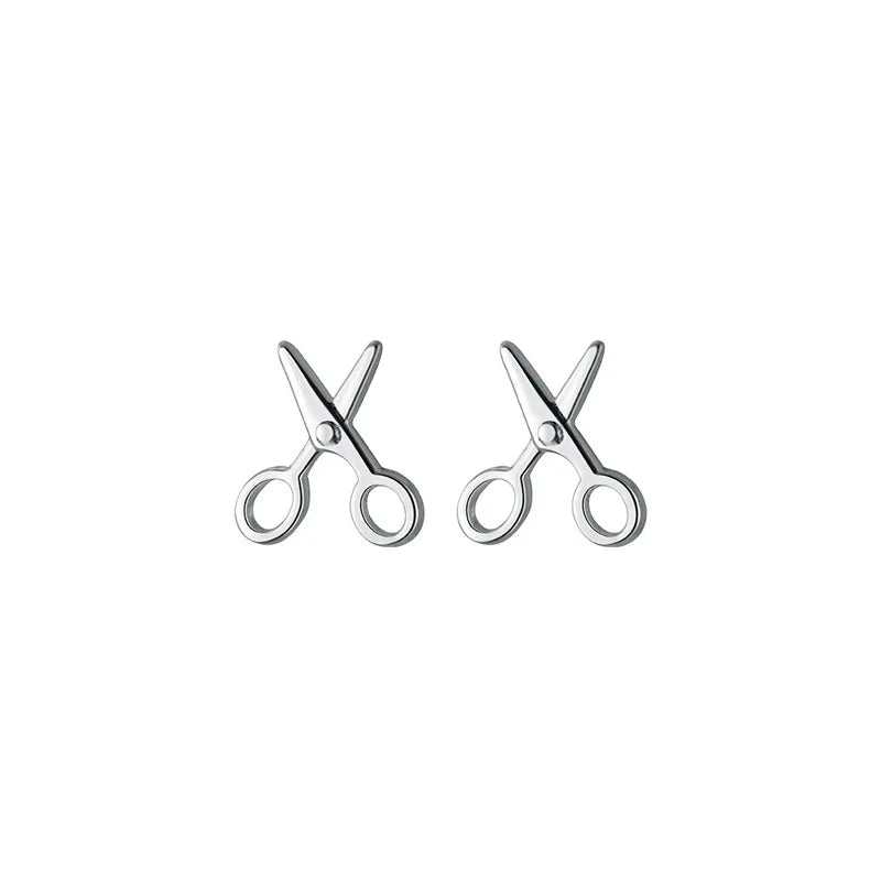 Kreative Mini-Scheren-Ohrstecker für Frauen und Mädchen