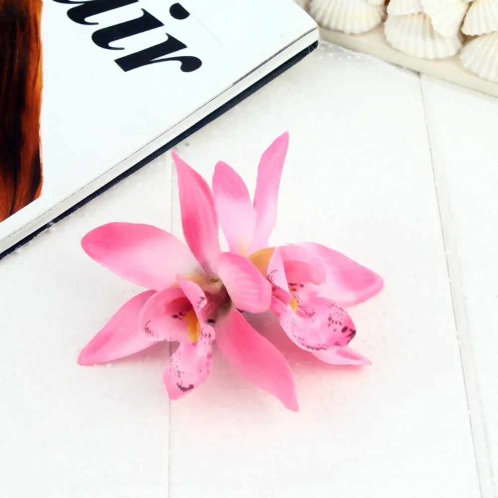 Kopfbedeckung, hawaiianische Blumen-Haarspangen, romantische Haar-Accessoires, BB-Haarspange, geeignet für Urlaub, Strandpartys, seitlicher Pony-Clip für Damen