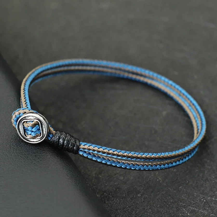 Böhmisches Ethno-Stil-Armband für Herren, handgefertigt, Klasse A, lässiges Schnurarmband, perfektes Geschenk für Ihn, Pulsera-Makramee-Armband, Herren