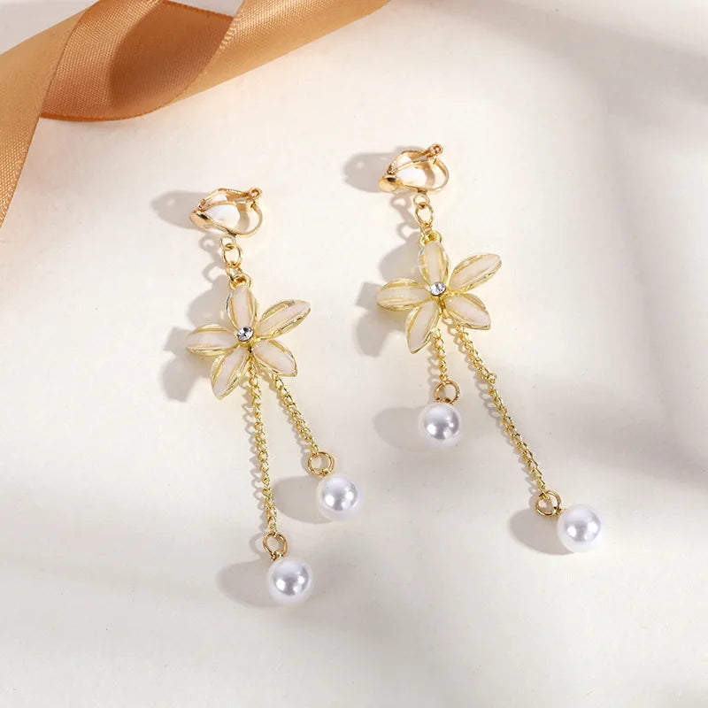 Sommer energetische Mädchen frische Ohrclip ohne Ohrloch Ohrringe neue trend ige koreanische High-End-und vielseitige Ohr zubehör