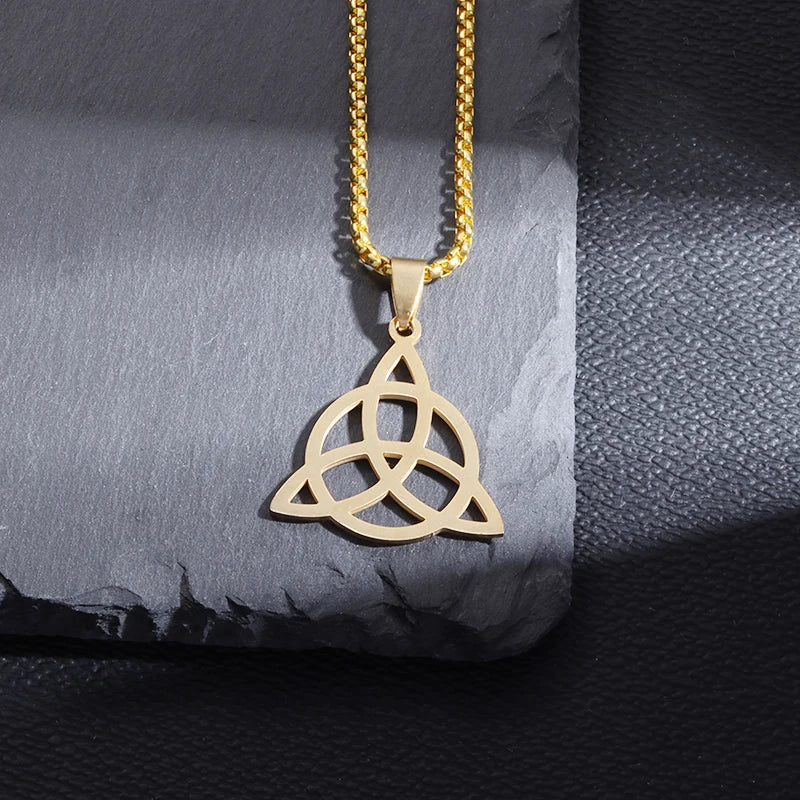 Edelstahl Hexen knoten Doppels chicht verstellbares Armband für Frauen Vintage irischen Glücks knoten Schmuck Geburtstags geschenk