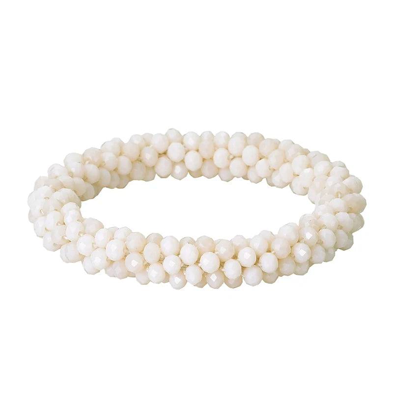 Boho Elastische Armbänder & Armreifen Für Frauen Vintage Stretch Böhmischen Femme Kristall Glas Perlen Armbänder Partei Schmuck Geschenk