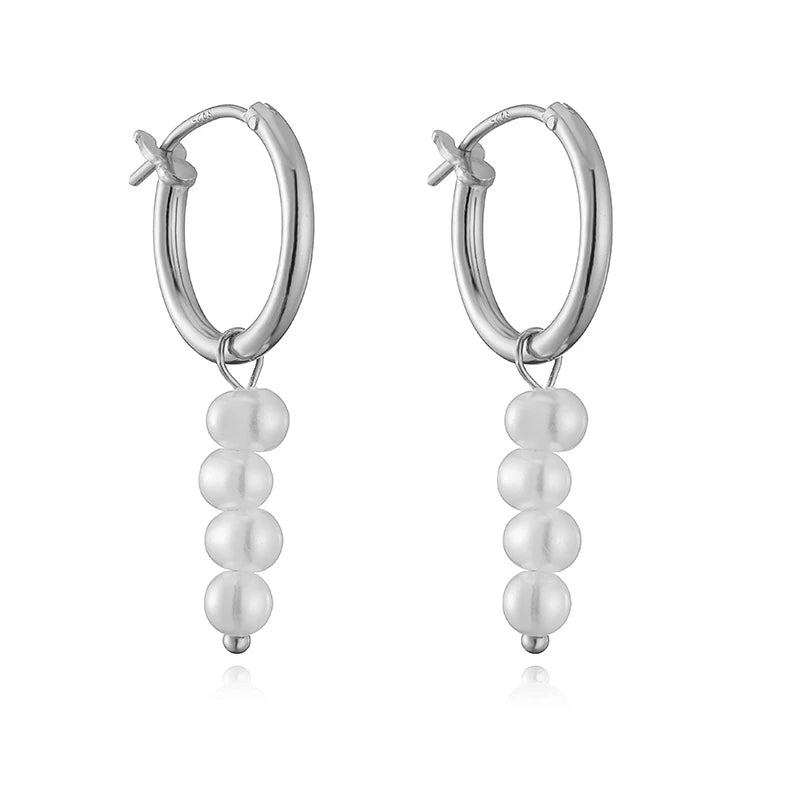 S925 Sterling Silber Barock Stil Vintage Anhänger Creolen Gericht Eleganz Ohrringe für Frauen Schmuck Geschenke SE35