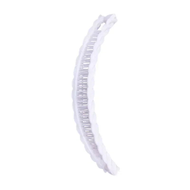 Neue Einfarbig Vintage Banana Haar Clip für Frauen Mädchen Welle Kamm Haarnadel Haar Stil Werkzeug Mode Praktische Haar Zubehör
