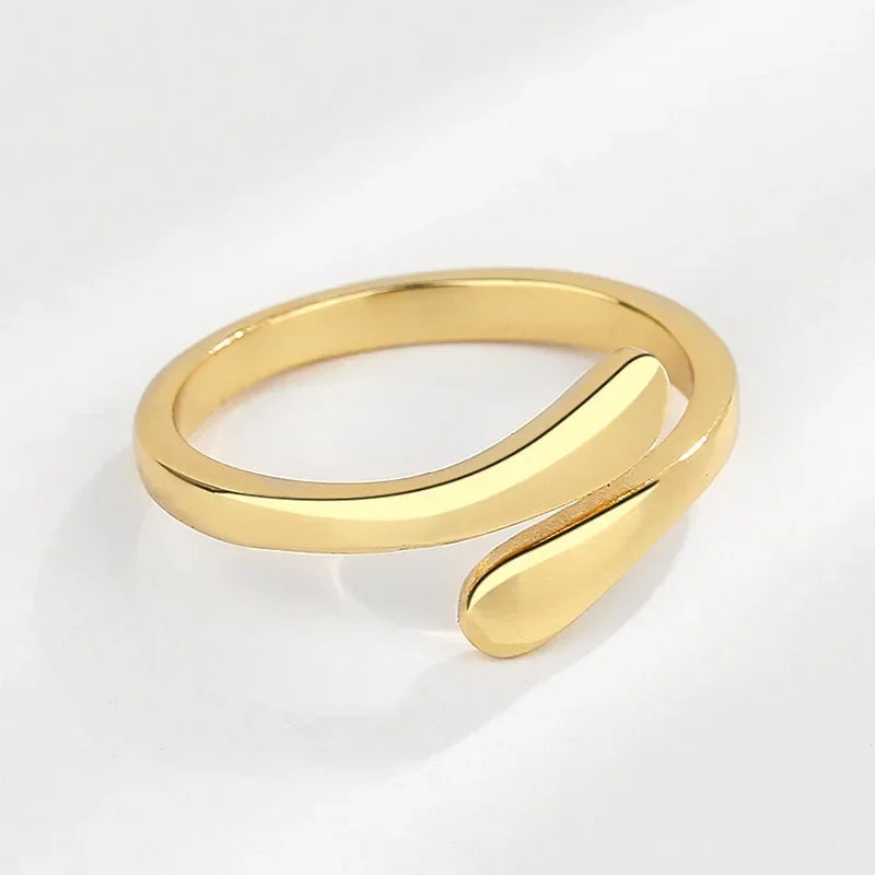 Umarmungsringe für Frauen, Edelstahl, geometrisch, Umarmung, Paar, verstellbarer Ring, Hochzeit, Weihnachten, ästhetischer Schmuck, Geschenk, Anillos Alem