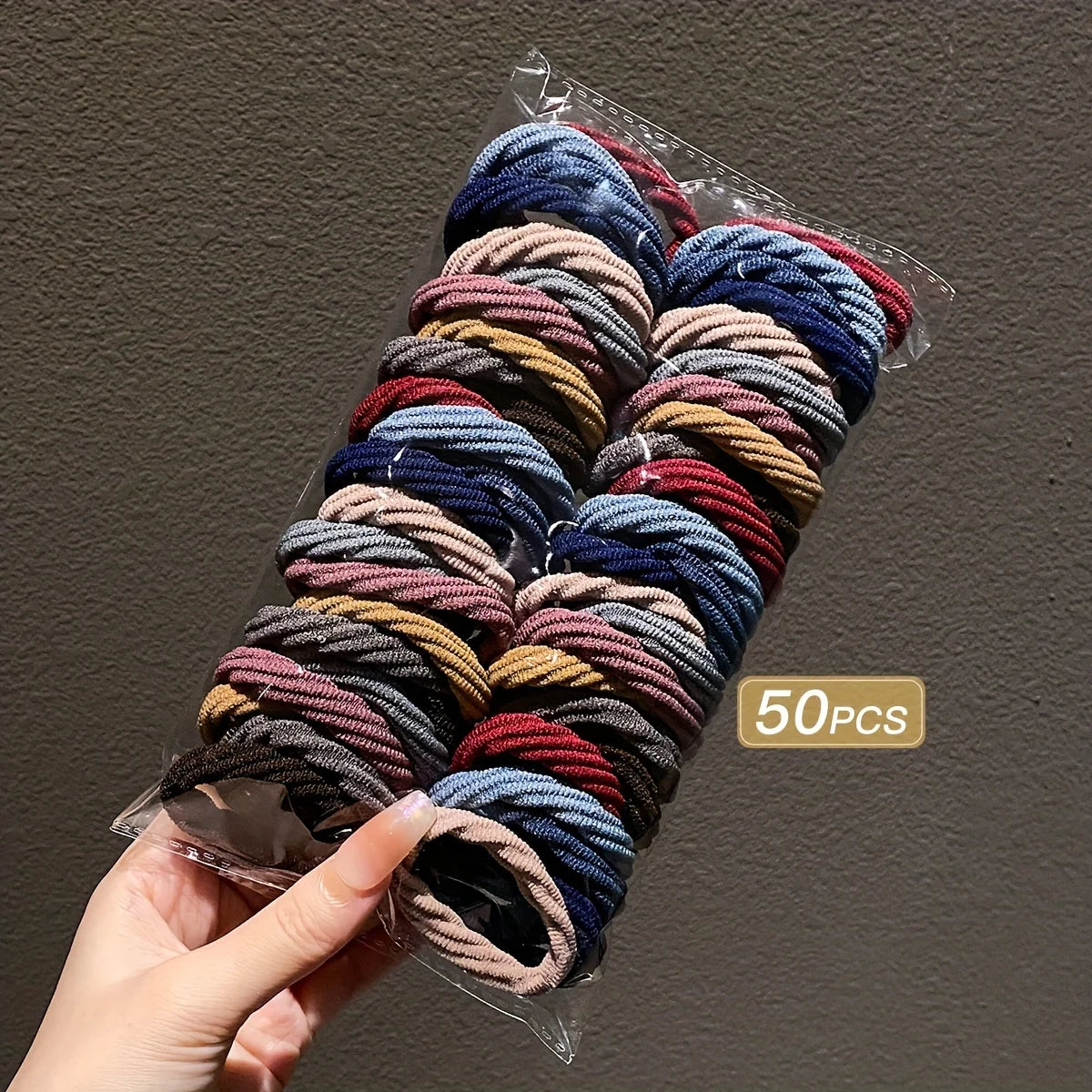 50 stücke Mädchen gemischte Farbe einfache Haar gummis Haarschmuck