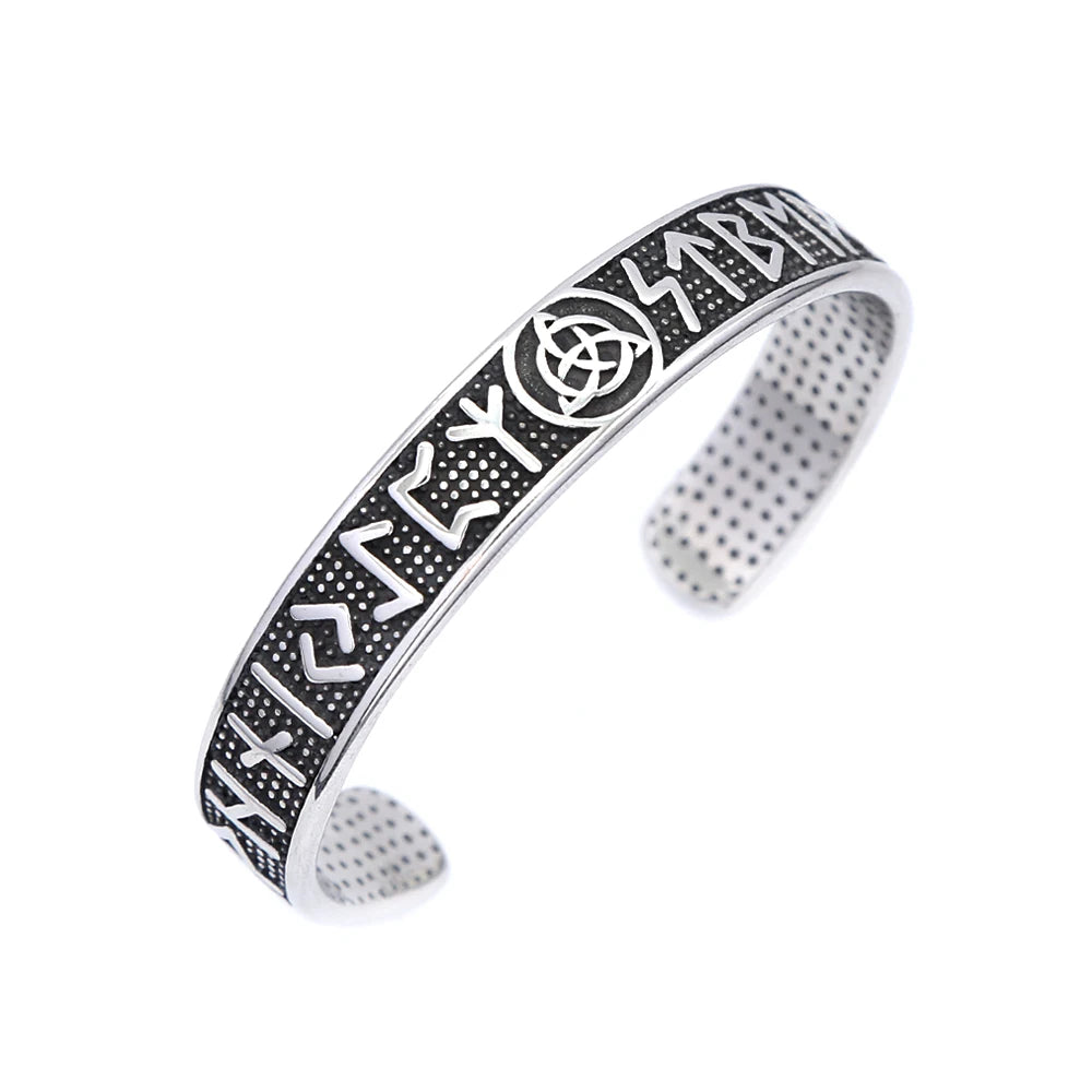 Vintage Nordic Vikings Kompass Armband 316L Edelstahl Viking Runen Manschette Armreifen Für Männer Frauen Mode Amulett Schmuck Geschenk