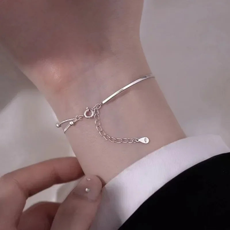 925 Sterling Silber Schöne Sterne Armbänder für Frauen Koreanische Mode Designer Party Hochzeit Schmuck Urlaub Geschenk Frauen Armband