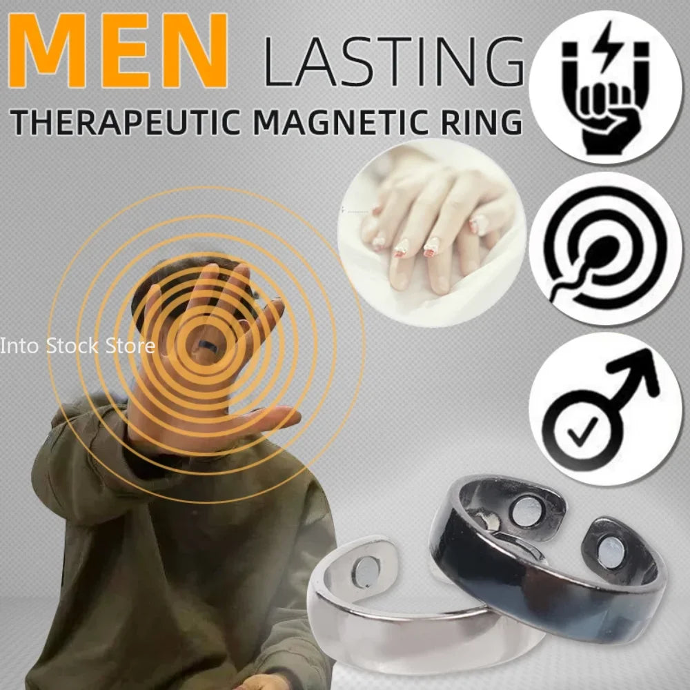 Mode Magnetische Abnehmen Gesundheits Ring Für Männer Frauen Fett Brennen Verlust Gewicht Ringe Edelstahl Öffnung Ringe Schmuck Geschenk