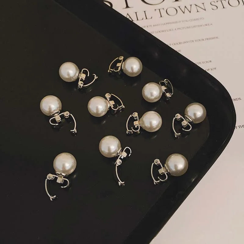 10 Stück weiße kleine Perlenschnalle Haarnadeln für Frauen Mädchen Retro einfache geflochtene Braut Haarschnallen Seitenclips Frisur Zubehör