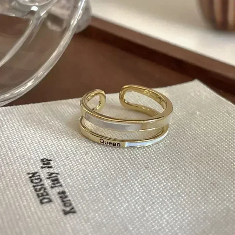 Punk Goldene Flüssigkeit Ringe Set Für Frauen Mode Unregelmäßige Welle Metall Knuckle Ringe Ästhetischen Egirl Gothic Schmuck Geburtstag Geschenke