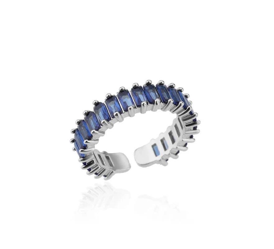 Farbige Kubikzircon Quadrat Ringe Für Frauen Männer Edelstahl Gold Farbe Kristall Hochzeit Ring Luxus Schmuck Geschenk bague femme