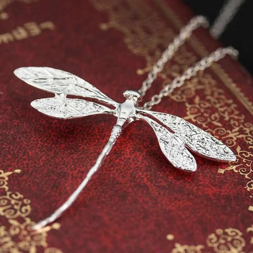 Modische Damen-Halskette, Libellen-Anhänger, Schlüsselbeinkette, Halskette, verstellbarer Schmuck, Geschenk, Govп, Ø наю Daugnaden Antara