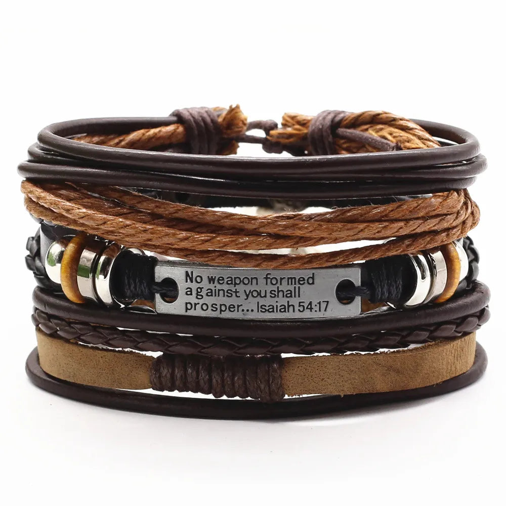 WESTBULL 3 Teile/satz Multilayer Leder Armbänder Für Männer Kreuz Charme Homme Armreifen Geschenk Schmuck