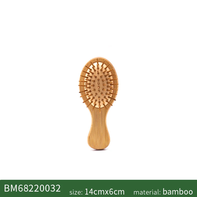 Bambus-Haarbürste für Damen, Styling-Haarkamm, Haarbürste mit breiten Zähnen, Bambuskämme für Haare, glatte Massage, Kopfhautbürste, Friseurkamm