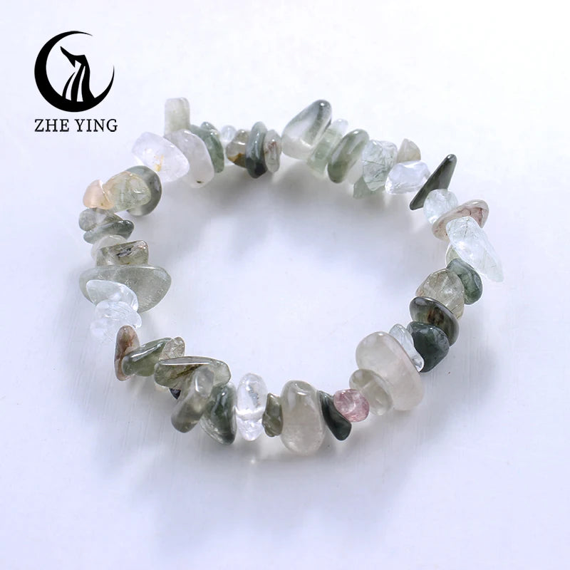 Zhe Ying Malachit-Stein-Perlen-Armband, 5–8 mm, kleiner natürlicher Edelstein, Stretch-Armband für Damen, modisch, günstiger Schmuck, Geschenk