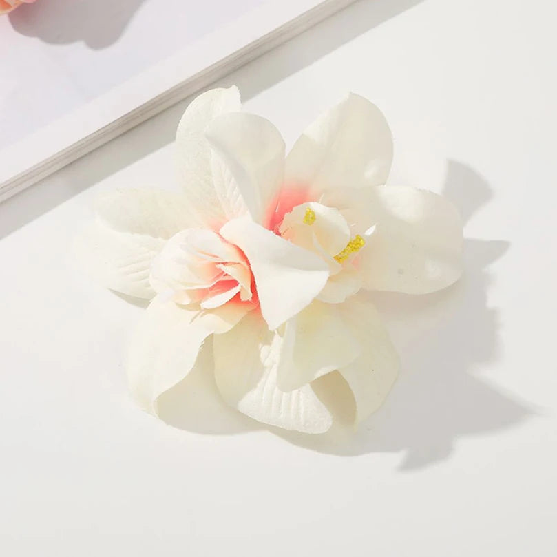AWAYTR Böhmen Canna Blumen Kleine Haarspangen Hawaii Brautblumen Haarspangen Haarnadeln Haarspange für Hochzeit Haarschmuck