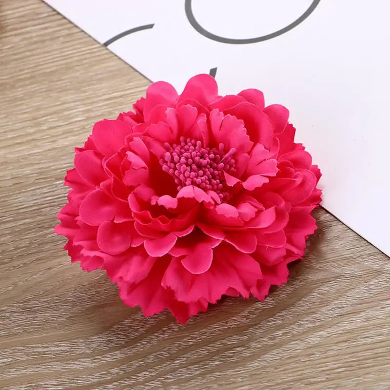 Flamenco Blumen Für Haar DIY Kopfschmuck Für Braut Beflockung Tuch Rote Rose Blume Haarnadel Haar Clip Party Haar Zubehör