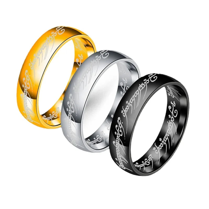 Edelstahl ringe für Männer Mode Ringe exquisite Paare Hochzeit Titan Stahl Saturn Ring für Frauen Schmuck Geschenk