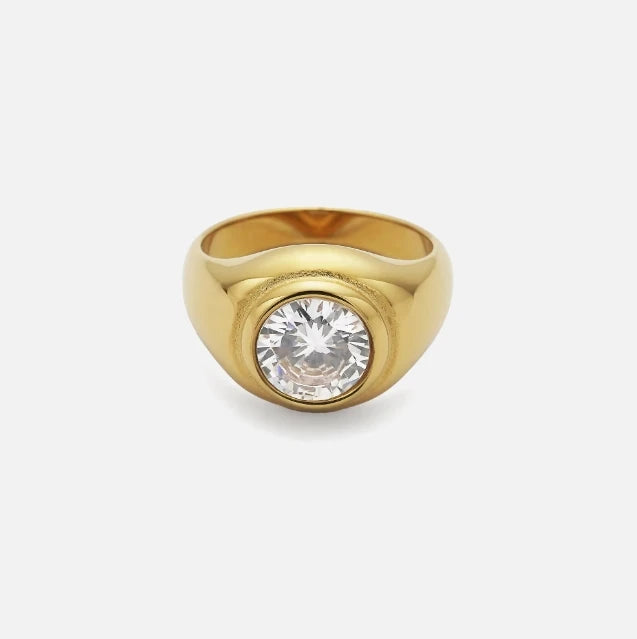 DASEIN Sommer Neue Gypsy Lines Einzigartige Zirkon Ring für Frauen 18k Gold Überzogene Edelstahl Minimalistischen Tänzerin Schmuck Ringe set