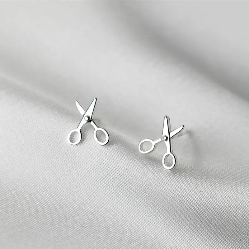 Kreative Mini-Scheren-Ohrstecker für Frauen und Mädchen