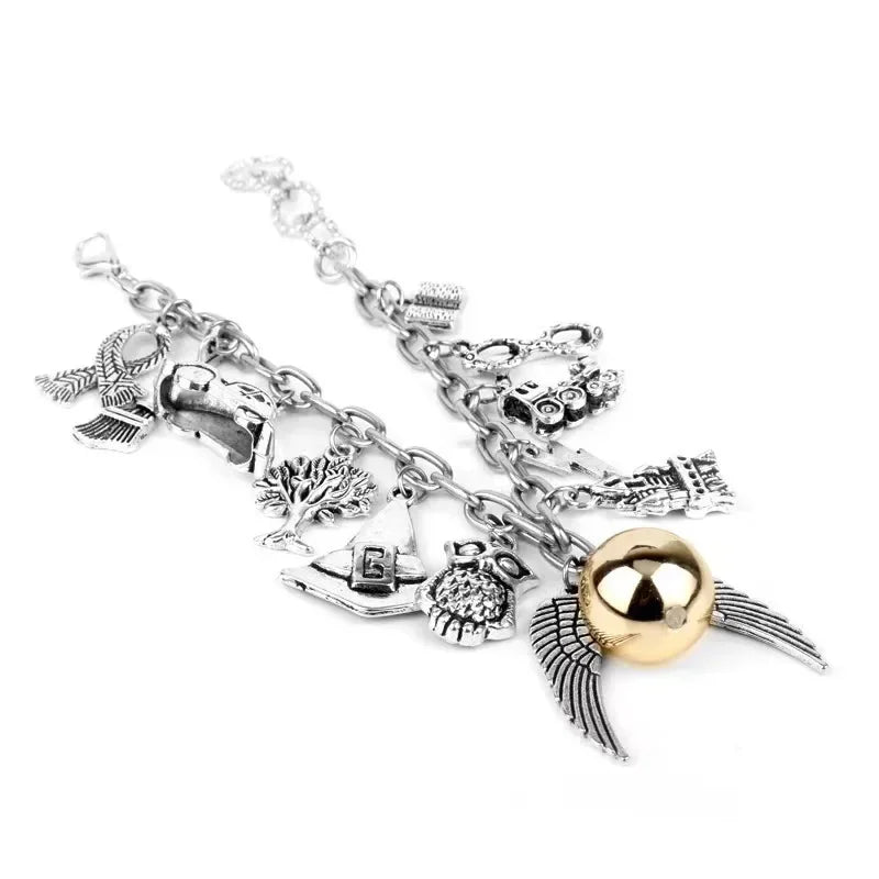 Harry Potter Magic Academy Series Kombination aus Metall-Eulenflügel-Armband, europäisches und amerikanisches Fashion Week End, beliebtes Produkt