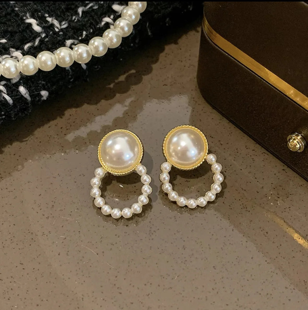 Vintage Persönlichkeit Ohr Clip Ohne Ohr Piercings Erweiterte Sinn Einfache Ohrringe Mode Temperament Perle Ohr Hängen Mädchen