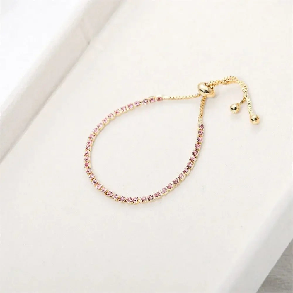 Olenт Luxus Voller Strass Armband Neue Trendy Einstellbare Geometrische Zirkon Armband Für Frauen Schmuck Zubehör Stolz