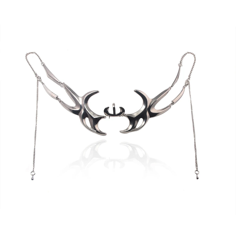 CyberPunk Maske Flüssigkeit Unregelmäßige Gothic Mechanische Alien Fluid Gesicht Zubehör Ohrring Lippen Ring Für Frauen Männer Halloween Schmuck