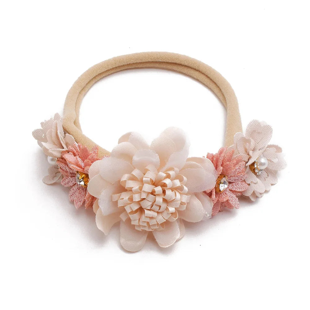 Baby Mädchen Stirnband Nettes Baby Elastisches Haarband Neugeborenen Kopf Blume Kleinkind Stirnband Kopfbedeckung Kinder Zubehör