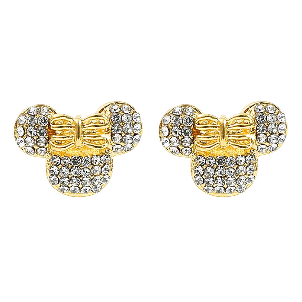 Disney-niedliche Cartoon-Stich-Ohrstecker mit Blumen-Ohrsteckern für Frauen und Teenager-Mädchen, schöne Ohr-Accessoires, Schmuckgeschenke für Fans