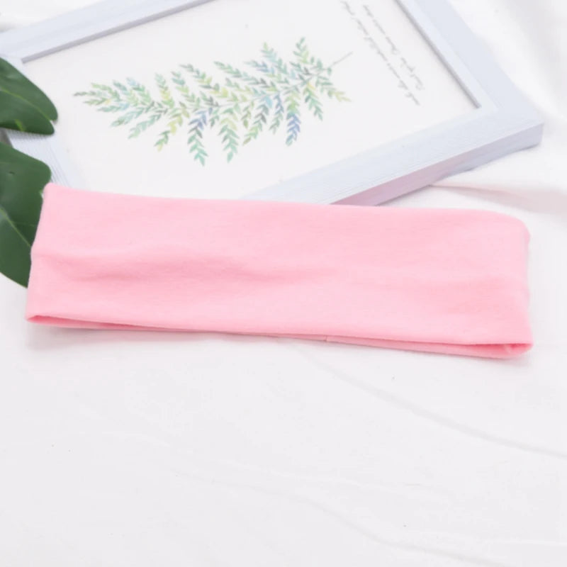 Elastisches Baumwoll-Haarband, modische Stirnbänder für Damen und Herren, solide Laufen, Fitness, Yoga, Haarbänder, Stretch, Make-up, Haar-Accessoires