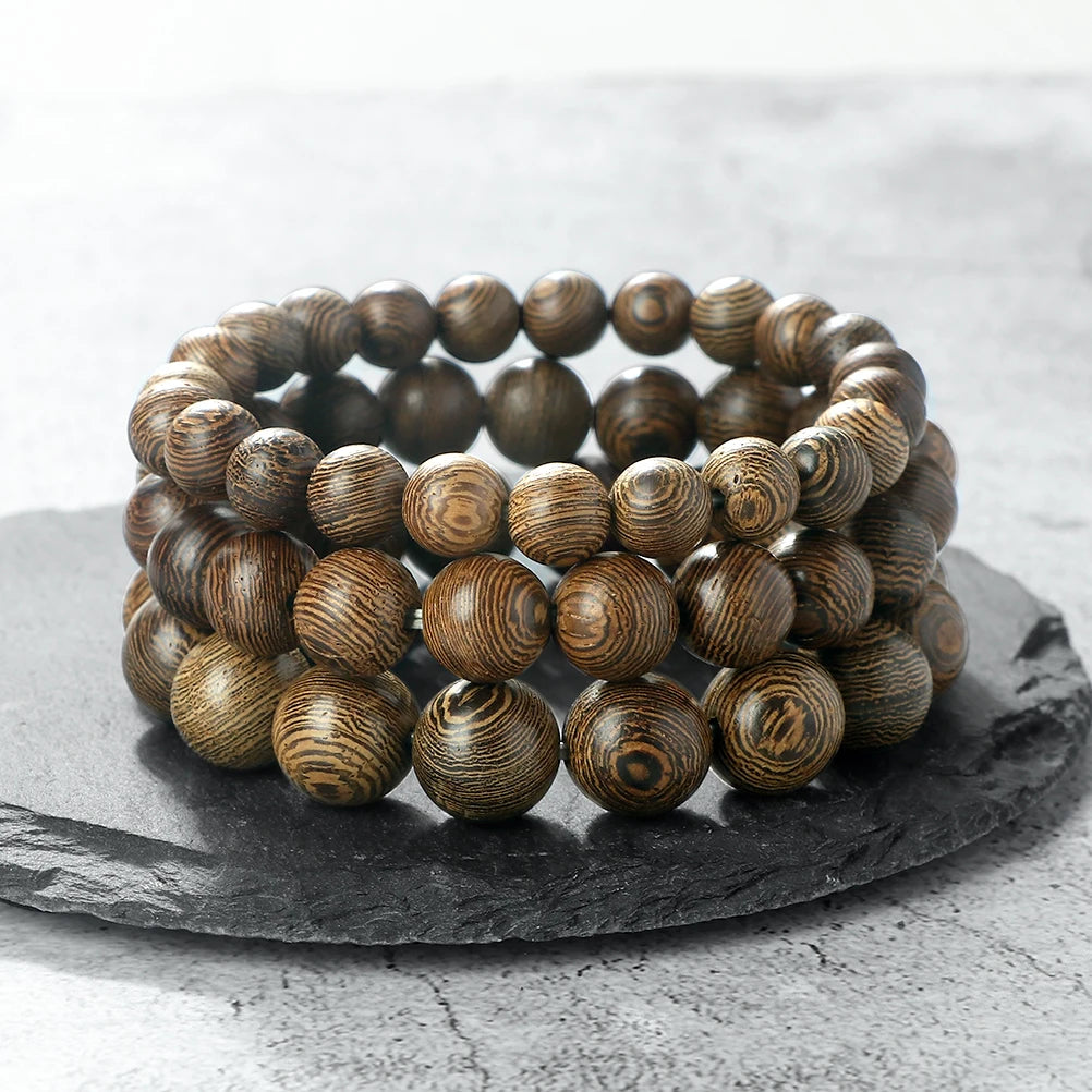 6/8/10/12mm Natürliche Holz Perlen Armband Lama Mönch Tibetischen Buddhismus Rosenkranz Armreifen Frauen Mann meditation Gebet Handgemachten Schmuck