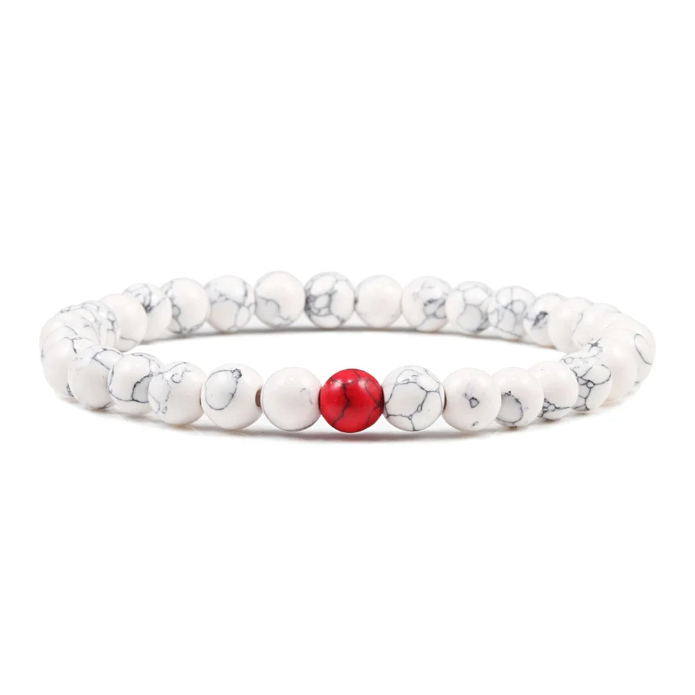 6/8/10MM Naturstein Armband Roter Kiefer Stein Gebet Perlen Armband Rosenkranz Meditation Armbänder Männer Frauen Yoga schmuck Pulsera