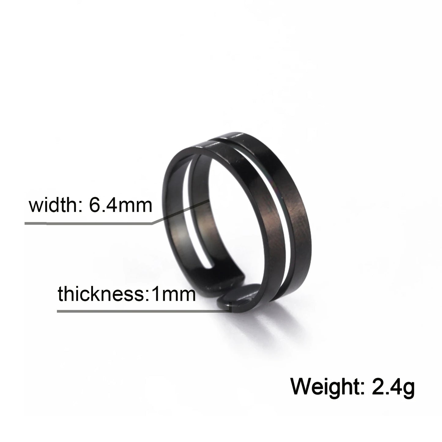 Unift Edelstahl Einfache Geometrische Ring Männer Frauen Einstellbare Finger Ringe Trendy Paar Minimalistischen Schmuck Zubehör Geschenk
