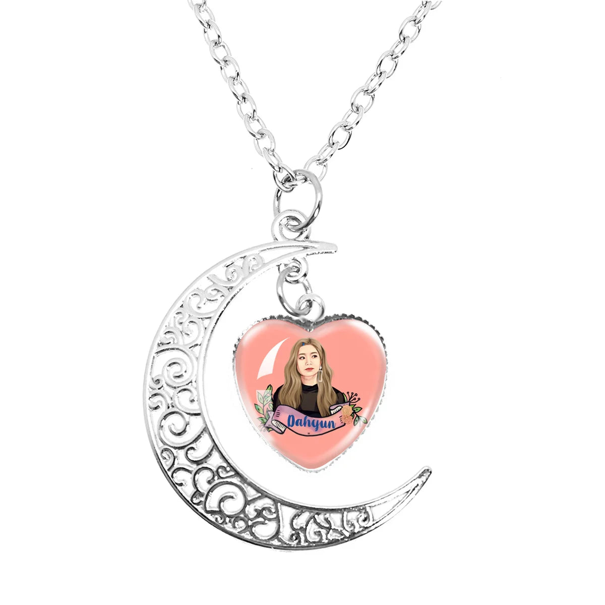 Zweimal CANDYBONG Z Logo Mond Halskette Geschenke Herzform Damen Mode Herren Charm Schmuck Mädchen Jungen Accessoires Party