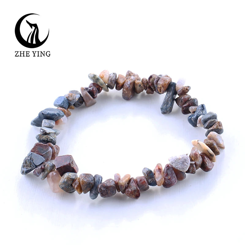 Zhe Ying Malachit-Stein-Perlen-Armband, 5–8 mm, kleiner natürlicher Edelstein, Stretch-Armband für Damen, modisch, günstiger Schmuck, Geschenk