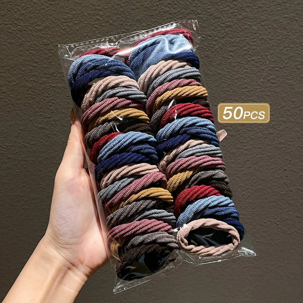 50 stücke Mädchen gemischte Farbe einfache Haar gummis Haarschmuck