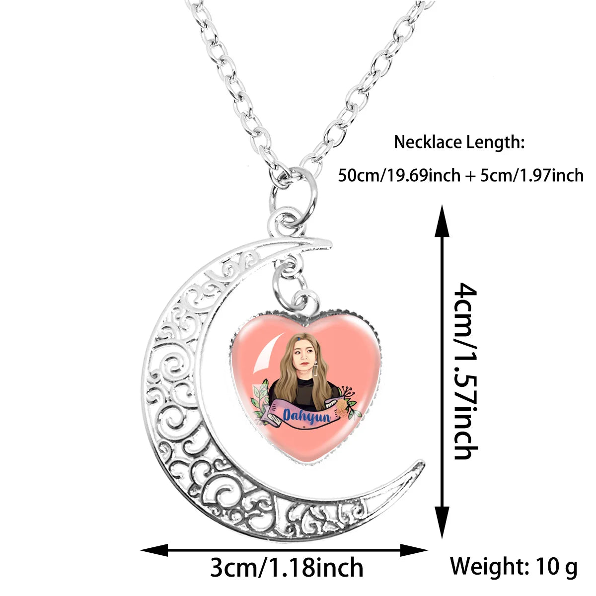Zweimal CANDYBONG Z Logo Mond Halskette Geschenke Herzform Damen Mode Herren Charm Schmuck Mädchen Jungen Accessoires Party