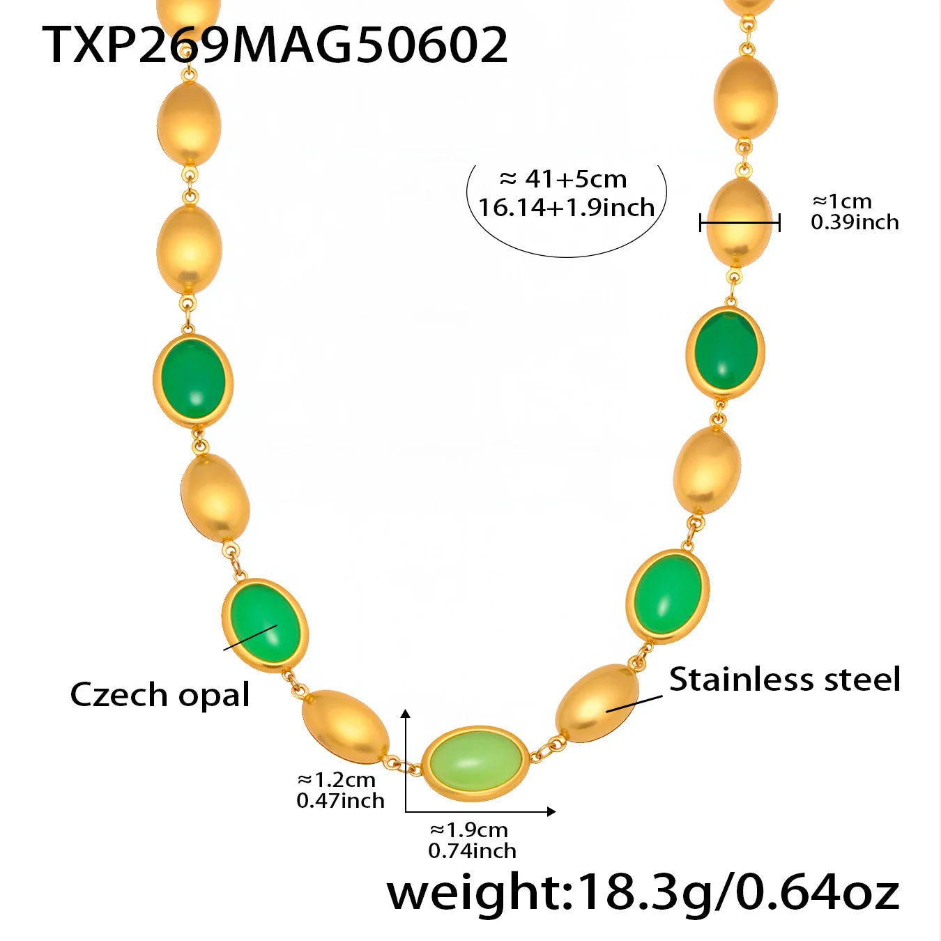 Mehrfarbige Opal-Halskette, Armband, Ohrringe für Damen, 18 Karat vergoldeter Edelstahl, Damen-Halsketten, Armbänder, Ohrringe-Set