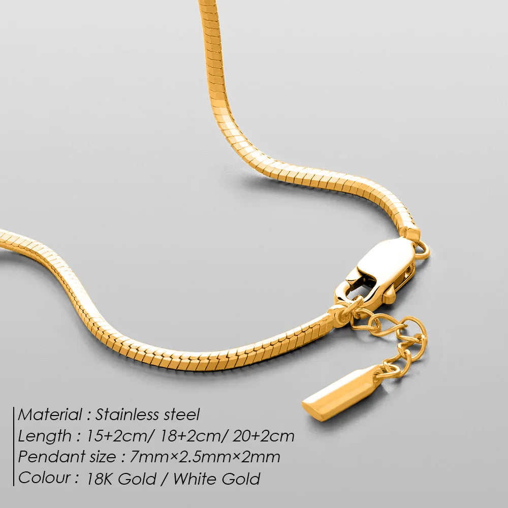 ELANDIS Achteckiges Silberarmband mit Kette, Edelstahl, vergoldet, Herren-Accessoires-Armband