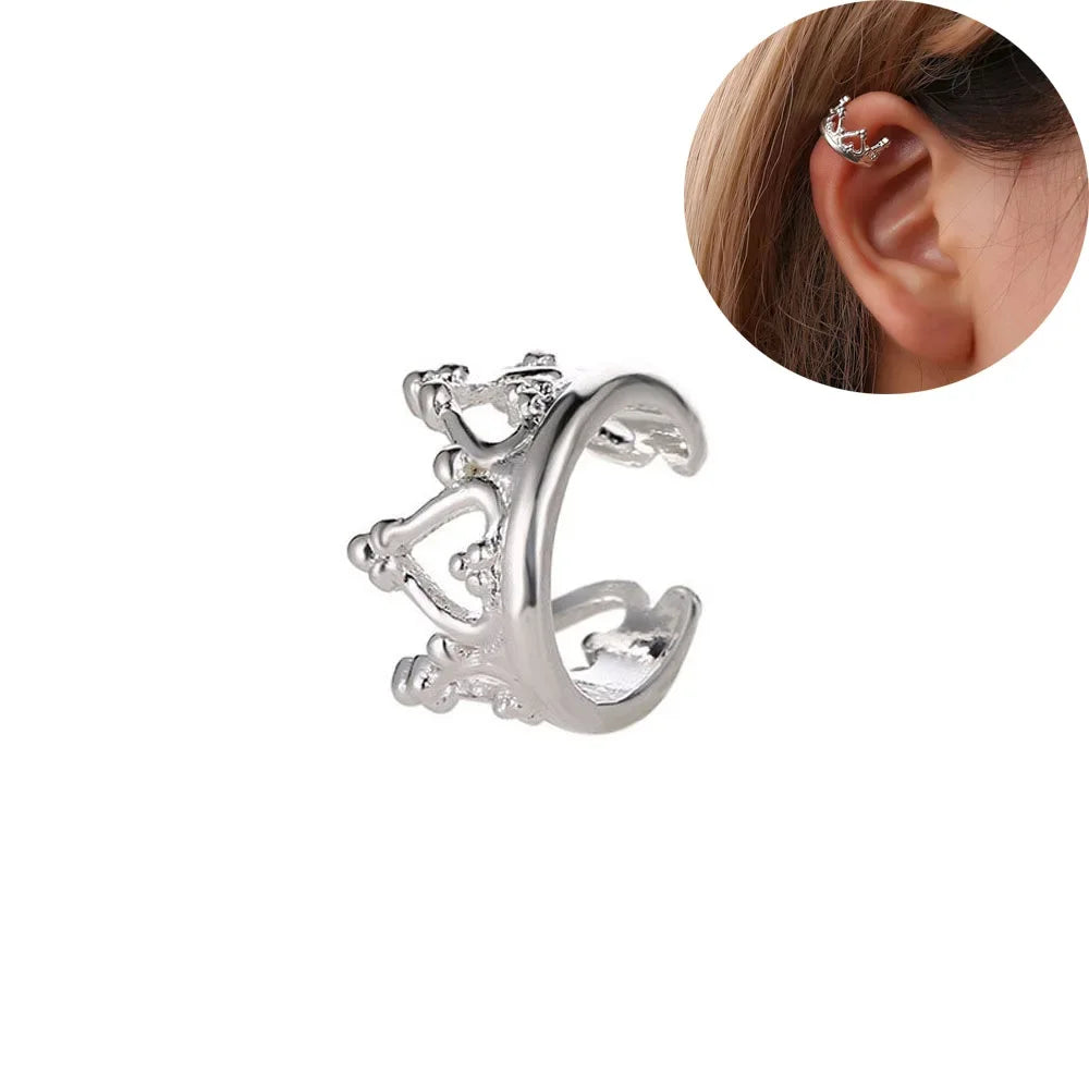 1pc Punk Rock Ohrclip Männer Frauen Edelstahl runde Creolen Manschette Clip Ohrring Manschette Ohrringe Unisex Mode Ohrringe heißer Verkauf