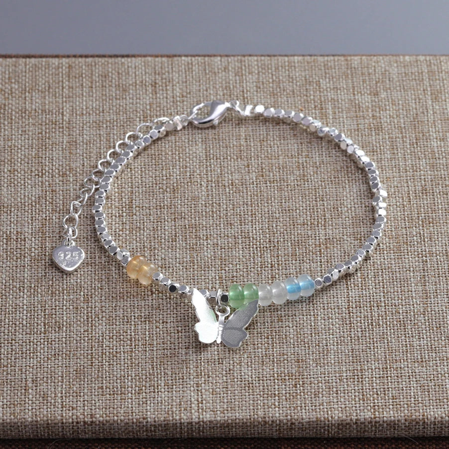 VENTFILLE 925 Sterling Silber Linie Extrem feines Armband für Frauen Liebe Haert Bead Koreanische Ins Süße Schmuck Geschenk Dropshipping