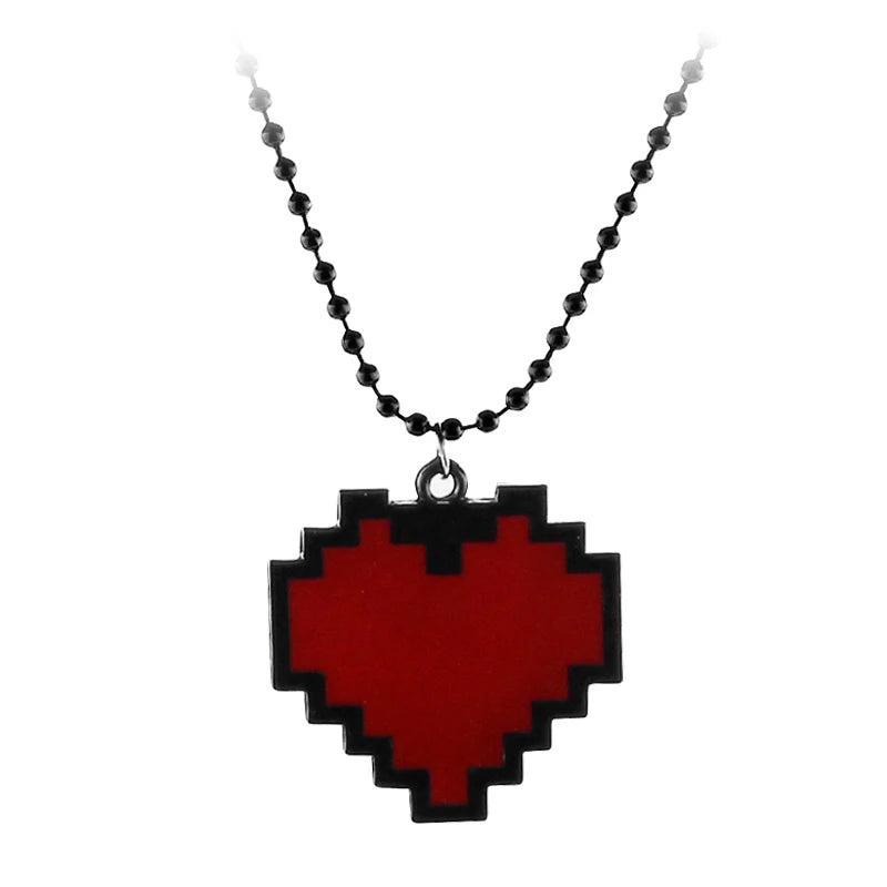Mode Halsketten Spiel Undertale Papyrus Sans Frisk Tapferkeit LIEBE Herz Halskette Anhänger Link Kette Frauen Schmuck Zubehör