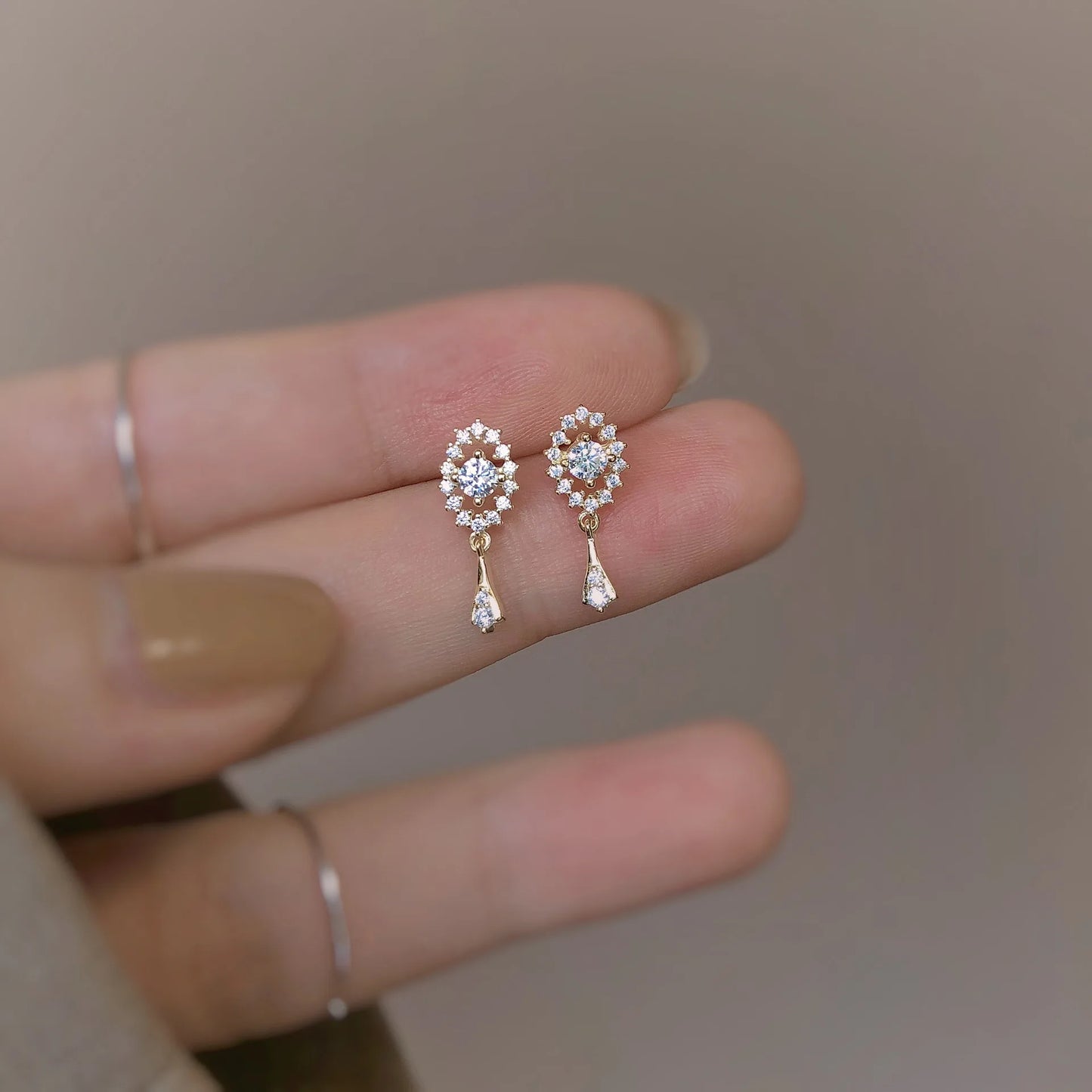 925 Silber Nadel Zirkon Ohrringe Hypoallergen Mode Ohrstecker Weiblichen Anhänger Quaste Anhänger Ohrringe für Frauen Schmuck Geschenk