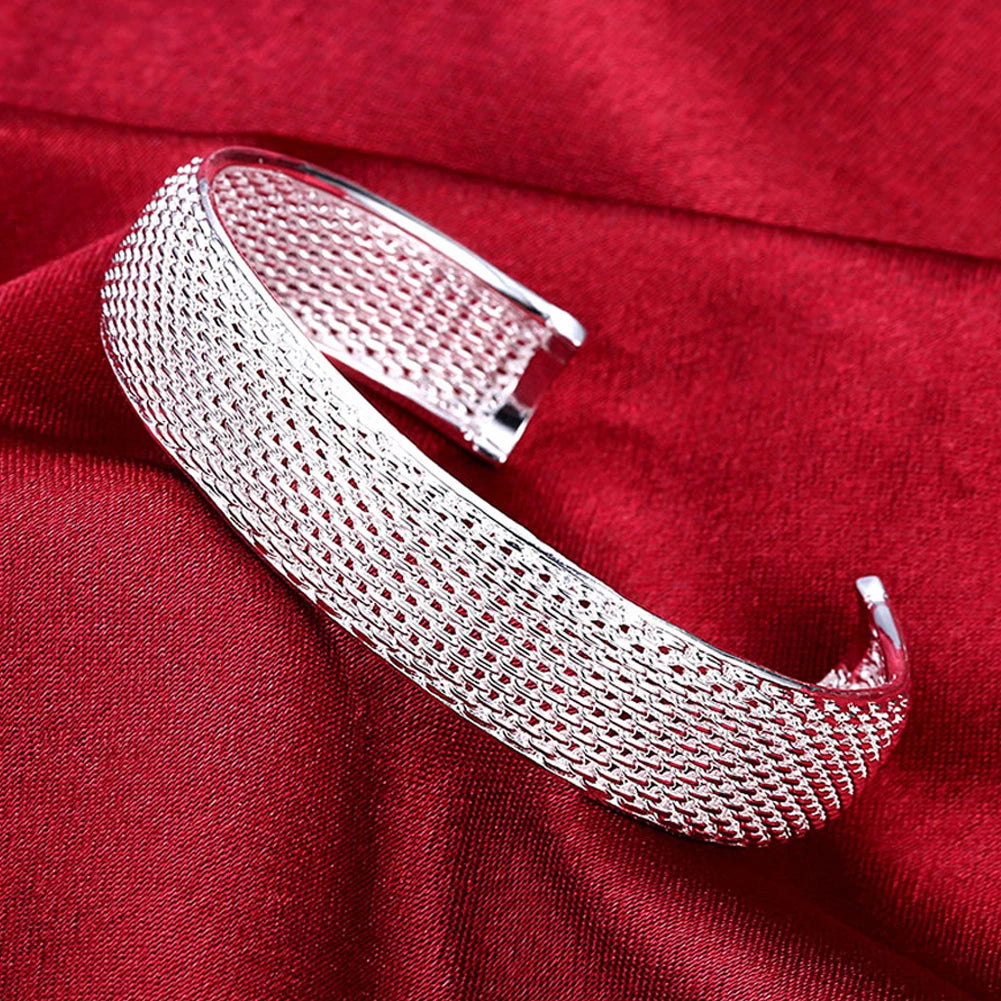 Großhandel mit Armreifen aus 925er-Sterlingsilber, Charms-Manschette für Damen, Modeschmuck, Anpassung, Hochzeit