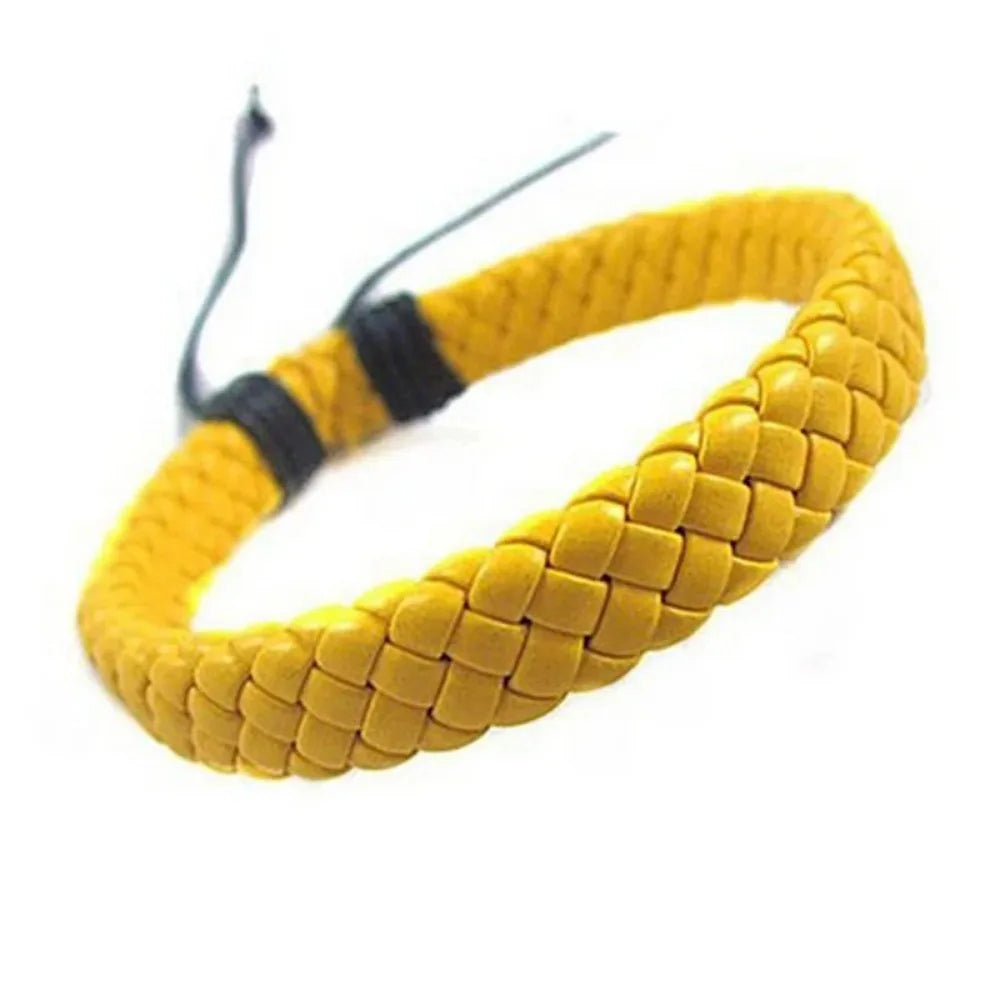SUMENG 2024 Neue Unisex Seil Handgewebte Mode Armband Surfer Multi-farbe Manschette Einstellbar Einfache Leder Armreif Schmuck geschenke