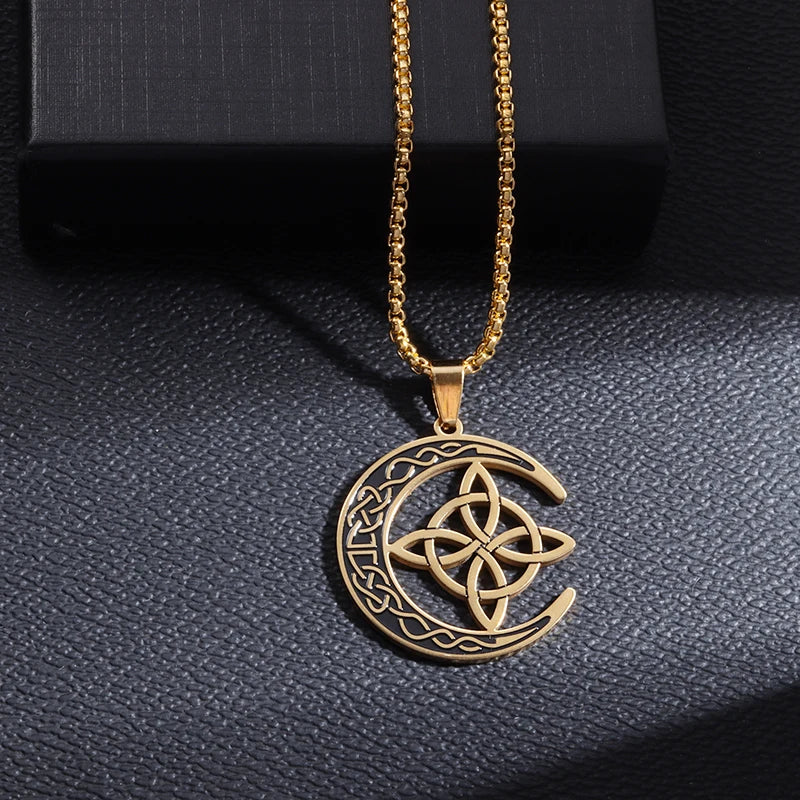Edelstahl Hexen knoten Doppels chicht verstellbares Armband für Frauen Vintage irischen Glücks knoten Schmuck Geburtstags geschenk