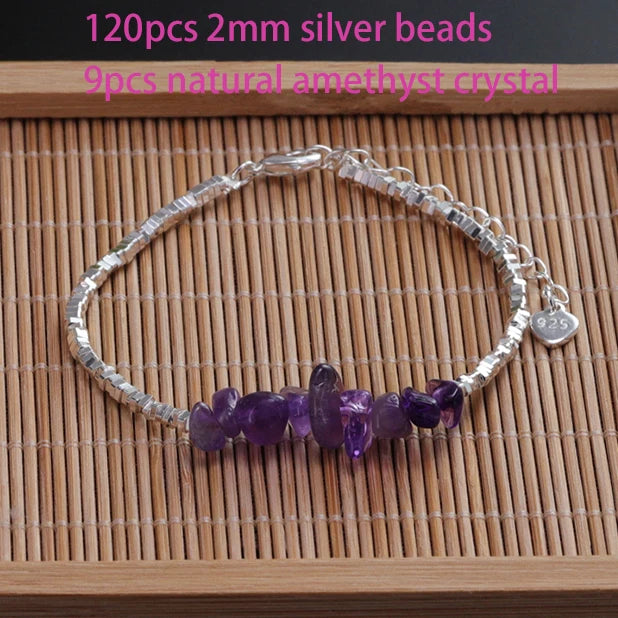 VENTFILLE 925 Sterling Silber Linie Extrem feines Armband für Frauen Liebe Haert Bead Koreanische Ins Süße Schmuck Geschenk Dropshipping
